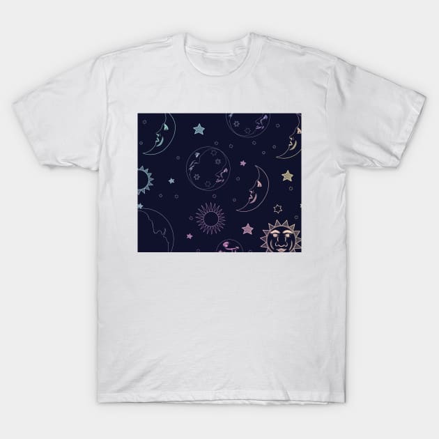 holographic moon T-Shirt by timegraf